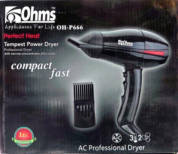 Best Ohms Tempest Hair Dryer/ Blower