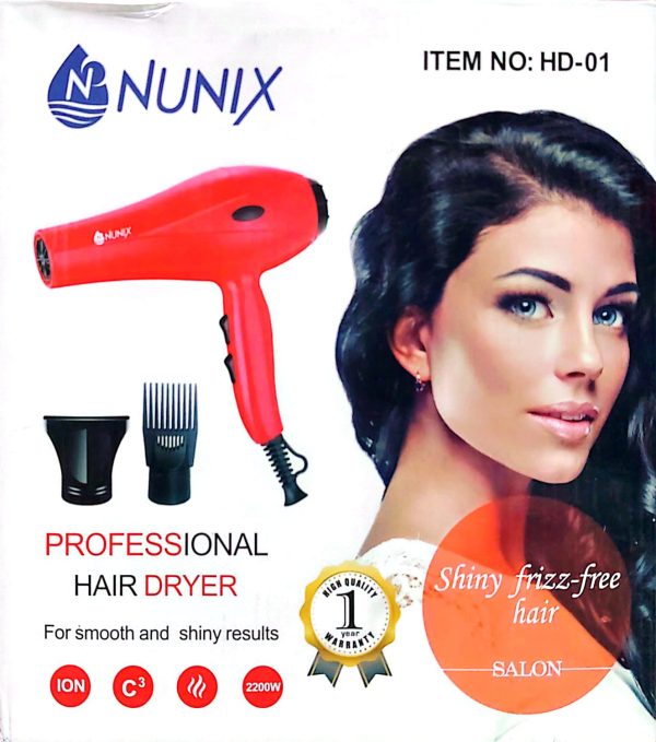 Best Nunix professional hair dryer