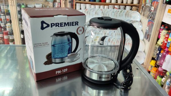 Premier Crystal Glass Electric Kettle (PM-109)