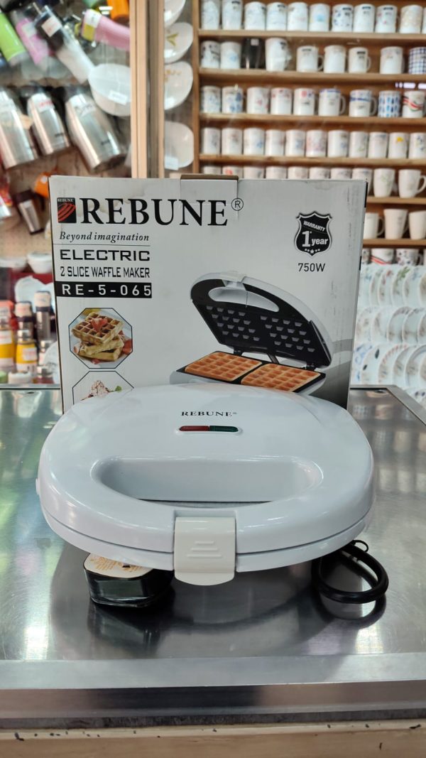 Rebune Electric 2 Slice Waffle Maker RE-5-065