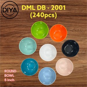 Diya DML DB-2001 Round Bowl 5 Inch (6PCS SET)