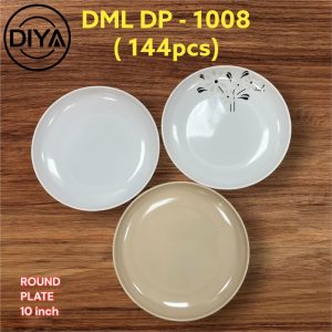 Diya DML DP-1008 Round Plate 10 Inch (6PCS SET)
