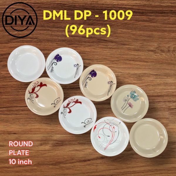 Diya DML DP-1009 Round Plate 10 Inch (6PCS SET)