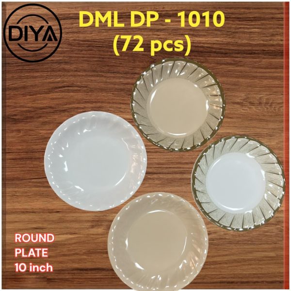 Diya DML DP-1010 Round Plate 10 Inch (6PCS SET)