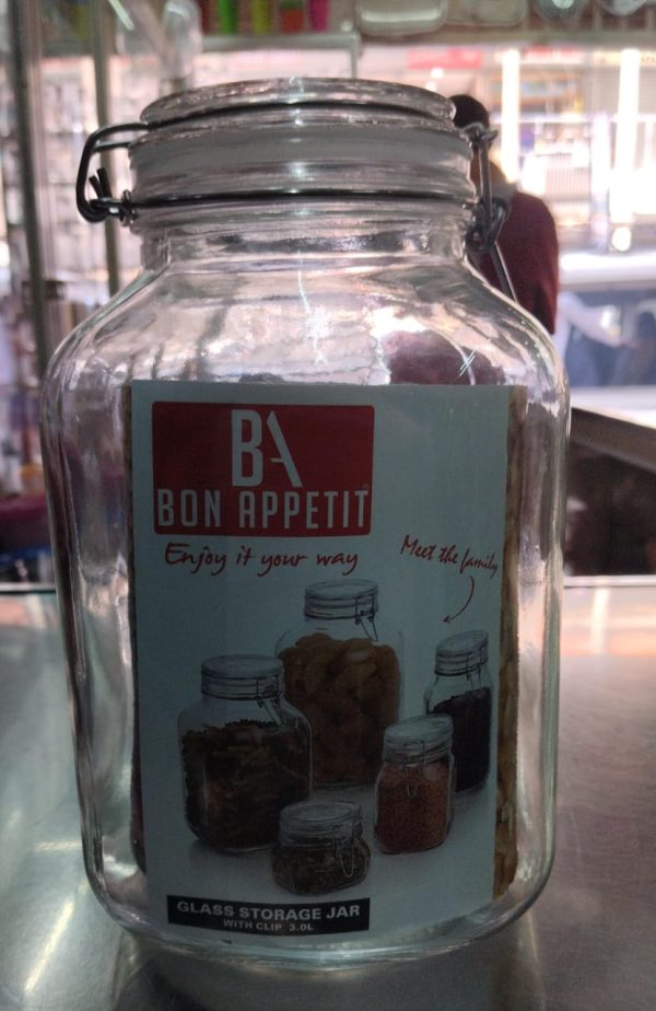 Bon Appetit Glass Storage Jar 3L