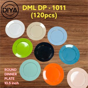 Diya DML DP 1011 Round Dinner Plate 10.5 Inch (6PCS SET)