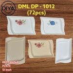 Diya DML DP-1012 Rectangle Plate 12 Inch (6PCS SET)