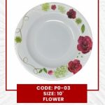 Oasis Melamine Plates P0-03 Size 10 Flower (1 PCS)