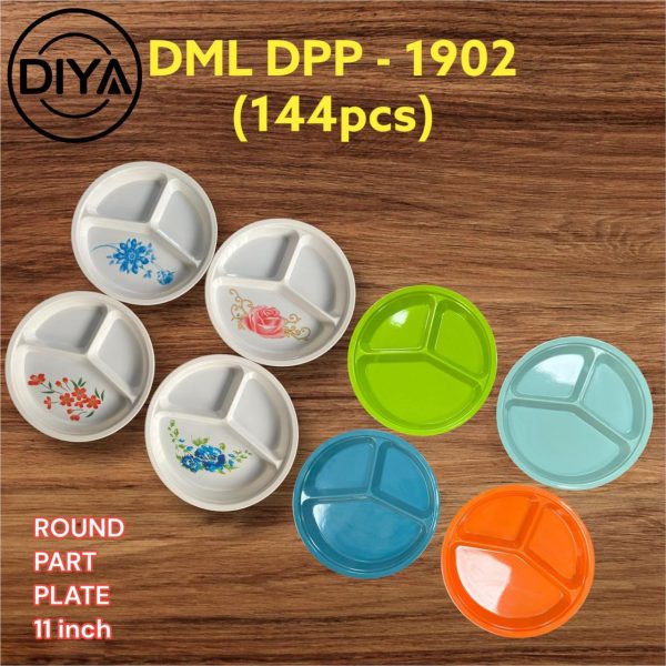 Dml DPP-1902 Round Part Plate 11 Inch (6 Pcs Set)